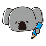 勉強するゆるいコアラ