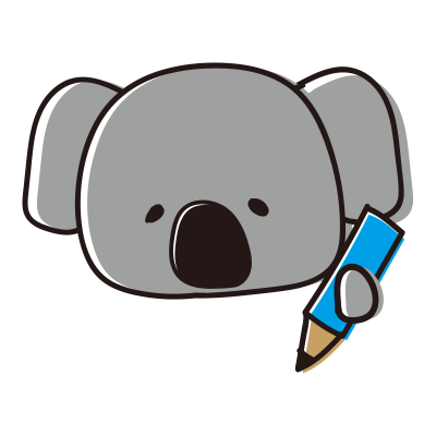 勉強するゆるいコアラ