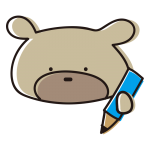 勉強するゆるいくま