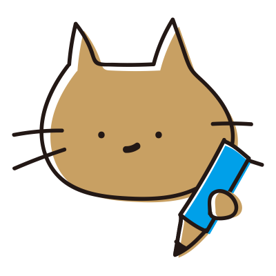 勉強するゆるいねこ