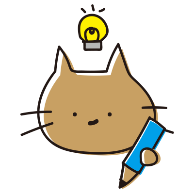 勉強中にひらめくゆるいねこ