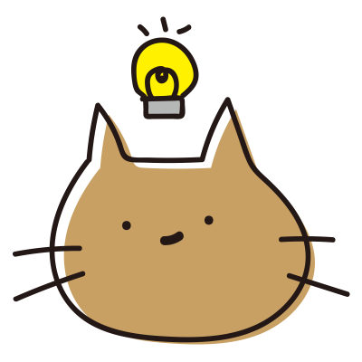 ひらめくゆるいねこ