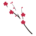 枝付きの梅の花1