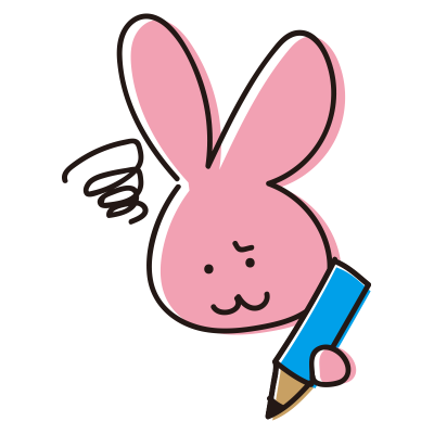 勉強で悩むゆるいうさぎ