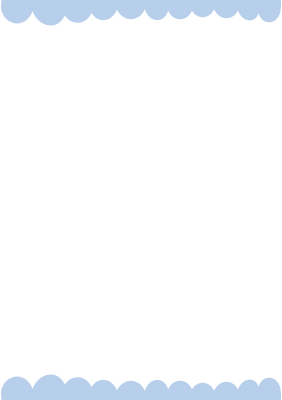 青いふわふわ上下の枠（A4縦）