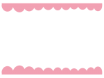 ピンクのふわふわ上下の枠