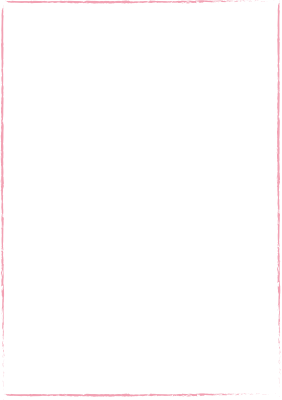 ピンクのクレヨンで描いた枠（A4縦）