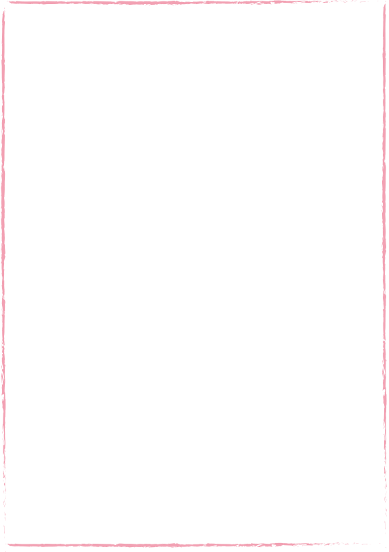 ピンクのクレヨンで描いた枠（A4縦）