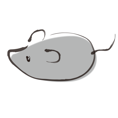 和風ねずみ（グレー）2