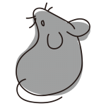 和風ねずみ（グレー）1