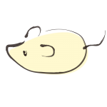 和風ねずみ（黄色）2