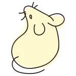 和風ねずみ（黄色）