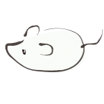 和風ねずみ（白）2