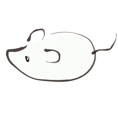 和風ねずみ（白）2