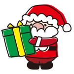 プレゼントを持っているサンタさん1