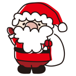 袋を抱えるサンタさん1