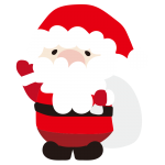 袋を抱えるサンタさん2