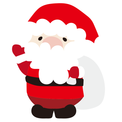 袋を抱えるサンタさん2