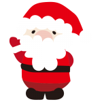手を上げているサンタさん2