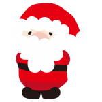 後ろで手を組んでいるサンタさん2