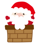 煙突から出てくるサンタさん2