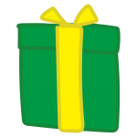 黄色いリボンのプレゼント1