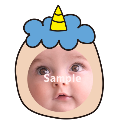 【顔はめ】青鬼（角1本）