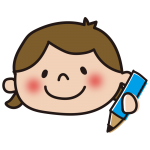 勉強する子供（女の子）