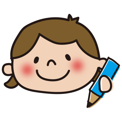 勉強する子供（女の子）