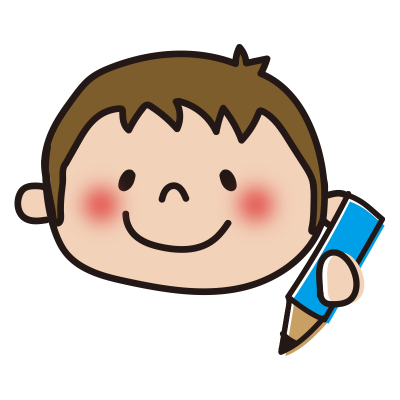 勉強する子供（男の子）