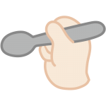 スプーンを持った手2