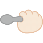 スプーンを持った手4