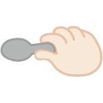 スプーンを持った手6