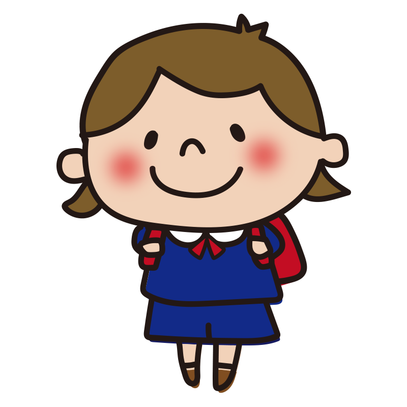 小学生 女の子 の無料 フリー イラスト てがきっず 可愛い手描き