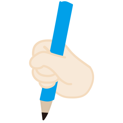 鉛筆の間違った持ち方2