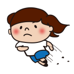 走る子供（女の子）