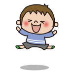ジャンプする子供（男の子1）