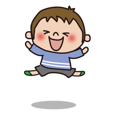 ジャンプする子供（男の子1）