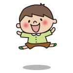 ジャンプする子供（男の子2）