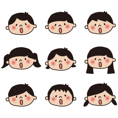 子供の顔セット3