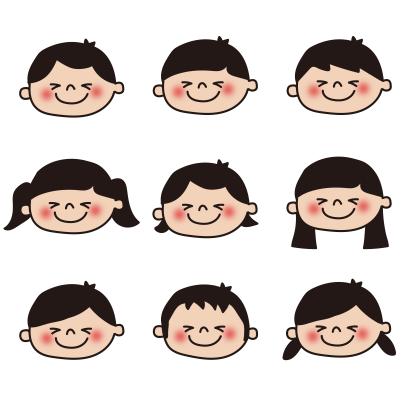 子供の顔セット4
