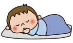お昼寝する子供（男の子）