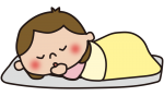 お昼寝する子供（女の子）