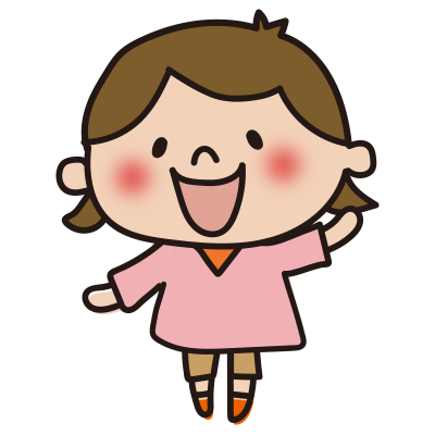 手を上げる子供（女の子1）