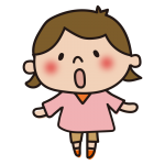 驚く子供（女の子1）