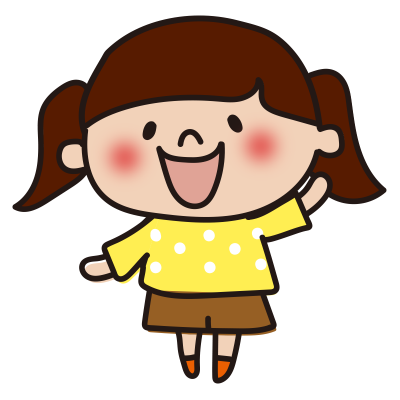 手を上げる子供（女の子2）