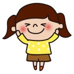 照れる子供（女の子2）