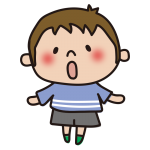 驚く子供（男の子1）
