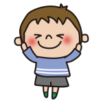 照れる子供（男の子1）