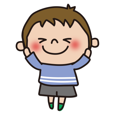 照れる子供（男の子1）